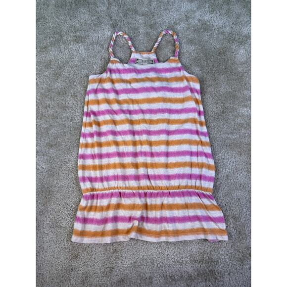 Decree Womens Tank Top Size Medium Pink Orange Striped Y2K Vintage C797 - Picture 1 of 7